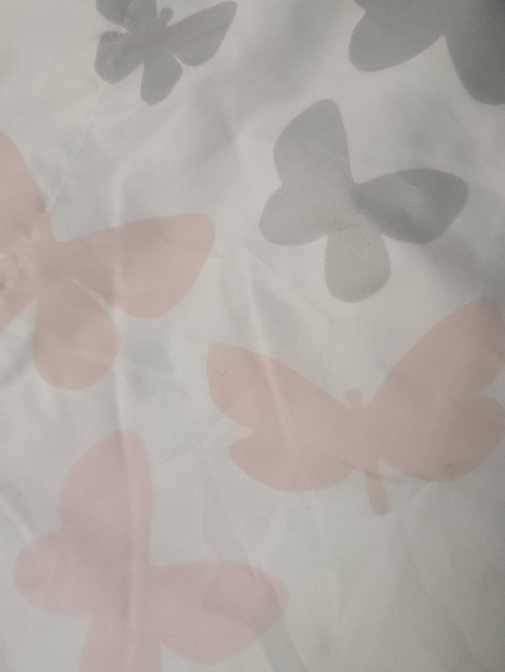 Butterfly Print Twin Flat, Fitted Sheet One Single Standard Pillow Case - Picture 4 of 7